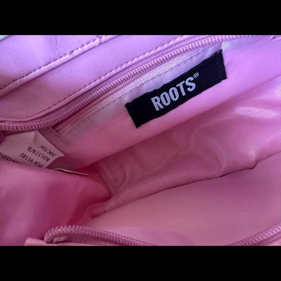 Vintage Y2K Roots mini shoulder bag in pastel pink - Picture 6 of 7